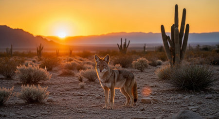 Wild Animals in Natural Habitat â Wildlife Photography Collection in Forest, Savannah, Snow and Sunset Landscapes.の写真素材