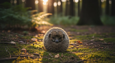 Wild Animals in Natural Habitat â Wildlife Photography Collection in Forest, Savannah, Snow and Sunset Landscapes.の写真素材