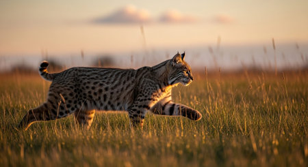 Wild Animals in Natural Habitat â Wildlife Photography Collection in Forest, Savannah, Snow and Sunset Landscapes.の写真素材