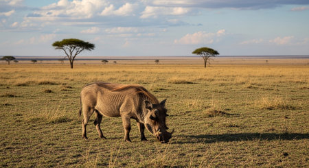 Wild Animals in Natural Habitat â Wildlife Photography Collection in Forest, Savannah, Snow and Sunset Landscapes.の写真素材