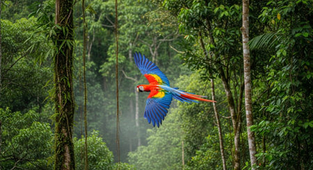 Wild Animals in Natural Habitat â Wildlife Photography Collection in Forest, Savannah, Snow and Sunset Landscapes.の写真素材