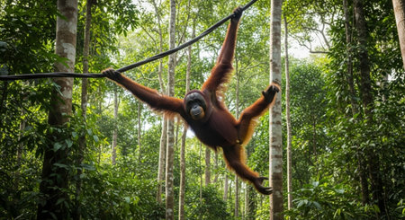 Wild Animals in Natural Habitat â Wildlife Photography Collection in Forest, Savannah, Snow and Sunset Landscapes.の写真素材