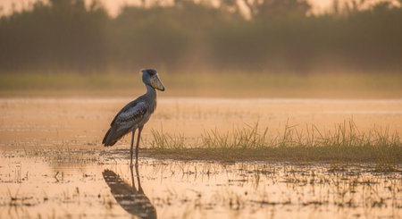 Wild Animals in Natural Habitat â Wildlife Photography Collection in Forest, Savannah, Snow and Sunset Landscapes.の写真素材