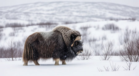 Wild Animals in Natural Habitat â Wildlife Photography Collection in Forest, Savannah, Snow and Sunset Landscapes.の写真素材