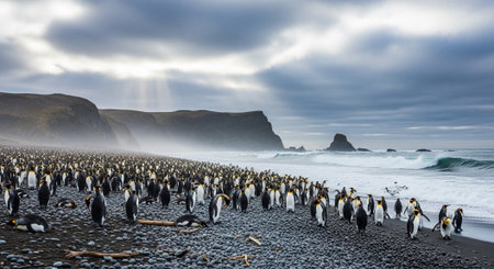 Wild Animals in Natural Habitat â Wildlife Photography Collection in Forest, Savannah, Snow and Sunset Landscapes.の写真素材