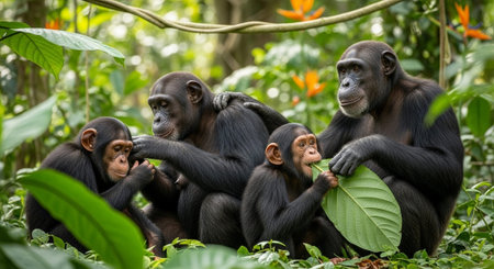 Wild Animals in Natural Habitat â Wildlife Photography Collection in Forest, Savannah, Snow and Sunset Landscapes.の写真素材