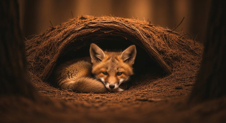 Wild Animals in Natural Habitat â Wildlife Photography Collection in Forest, Savannah, Snow and Sunset Landscapes.の写真素材