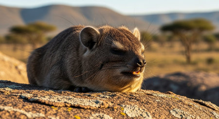 Wild Animals in Natural Habitat â Wildlife Photography Collection in Forest, Savannah, Snow and Sunset Landscapes.の写真素材