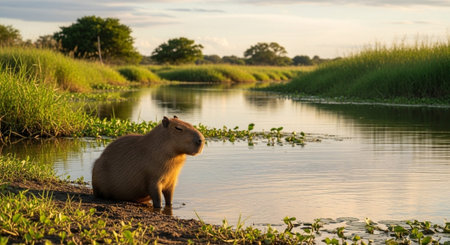 Wild Animals in Natural Habitat â Wildlife Photography Collection in Forest, Savannah, Snow and Sunset Landscapes.の写真素材