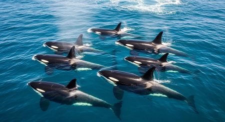 Wild Animals in Natural Habitat â Wildlife Photography Collection in Forest, Savannah, Snow and Sunset Landscapes.の写真素材