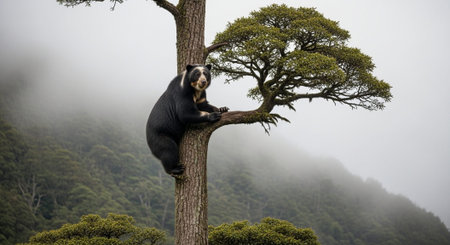 Wild Animals in Natural Habitat â Wildlife Photography Collection in Forest, Savannah, Snow and Sunset Landscapes.の写真素材