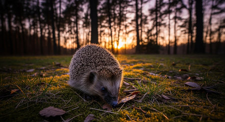 Wild Animals in Natural Habitat â Wildlife Photography Collection in Forest, Savannah, Snow and Sunset Landscapes.の写真素材