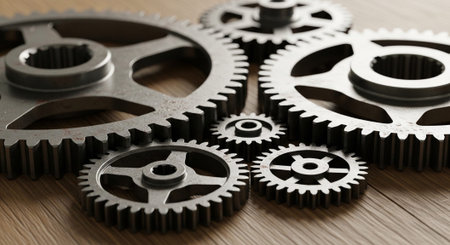Modern Corporate Business Interior and Technology Environment.