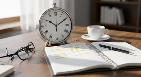 Modern Corporate Business Interior and Technology Environment.の写真素材