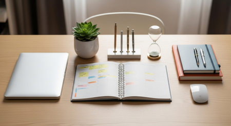 Modern Corporate Business Interior and Technology Environment.の写真素材