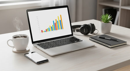 Modern Corporate Business Interior and Technology Environment.