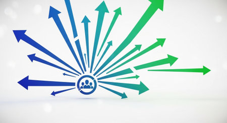 Modern Corporate Business Interior and Technology Environment.の写真素材