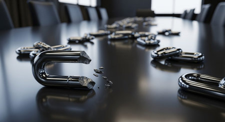 Modern Corporate Business Interior and Technology Environment.の写真素材