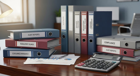 Modern Corporate Business Interior and Technology Environment.