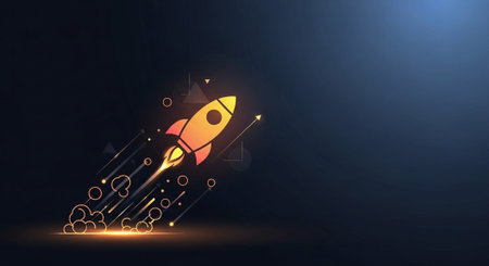 Modern Corporate Business Interior and Technology Environment.の写真素材