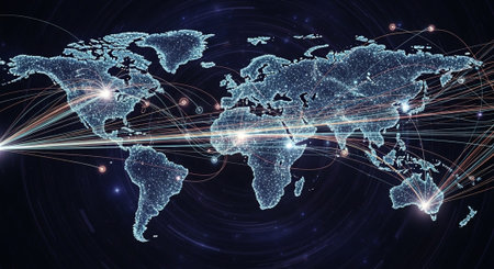 Modern Corporate Business Interior and Technology Environment.の写真素材