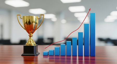 Modern Corporate Business Interior and Technology Environment.