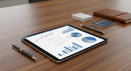 Modern Corporate Business Interior and Technology Environment.