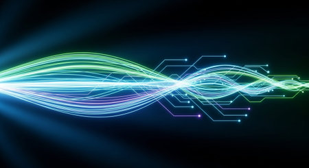 Modern Corporate Business Interior and Technology Environment.