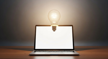 Modern Corporate Business Interior and Technology Environment.