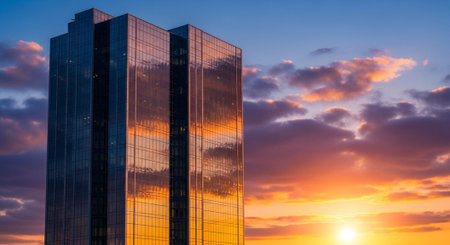 Modern Corporate Business Interior and Technology Environment.の写真素材