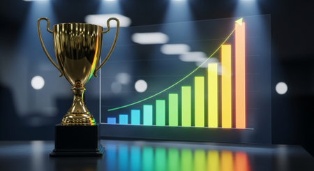 Modern Corporate Business Interior and Technology Environment.の写真素材