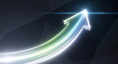 Modern Corporate Business Interior and Technology Environment.の写真素材