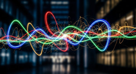 Modern Corporate Business Interior and Technology Environment.の写真素材