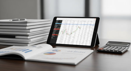 Modern Corporate Business Interior and Technology Environment.