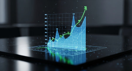 Modern Corporate Business Interior and Technology Environment.