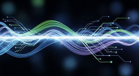Modern Corporate Business Interior and Technology Environment.