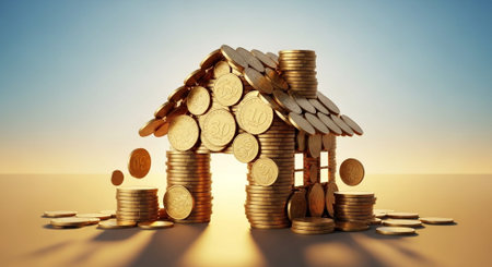 Modern Corporate Business Interior and Technology Environment.の写真素材