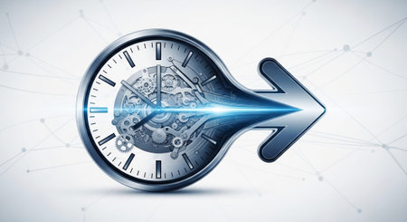 Modern Corporate Business Interior and Technology Environment.