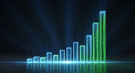 Modern Corporate Business Interior and Technology Environment.の写真素材