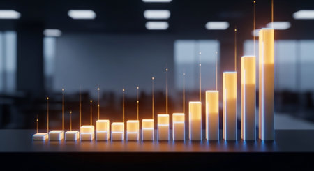 Modern Corporate Business Interior and Technology Environment.の写真素材