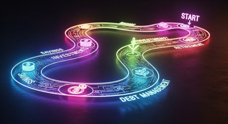 Modern Corporate Business Interior and Technology Environment.