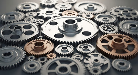 Modern Corporate Business Interior and Technology Environment.