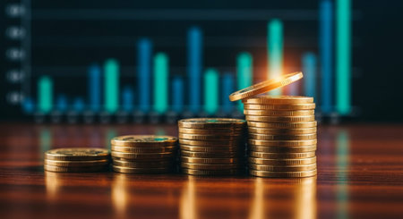 Modern Corporate Business Interior and Technology Environment.の写真素材