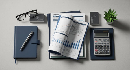Modern Corporate Business Interior and Technology Environment.