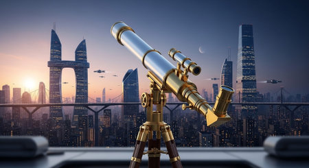 Modern Corporate Business Interior and Technology Environment.