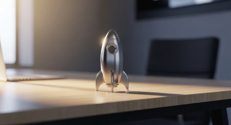 Modern Corporate Business Interior and Technology Environment.の写真素材