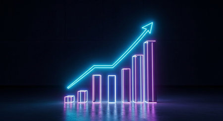 Modern Corporate Business Interior and Technology Environment.の写真素材