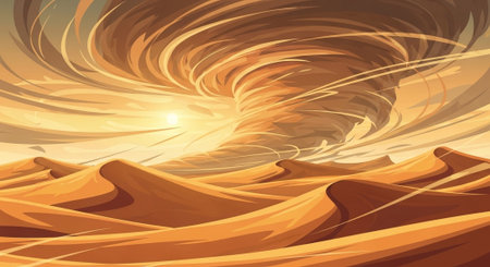 Cute Animal Cartoon Nature Scene.の写真素材