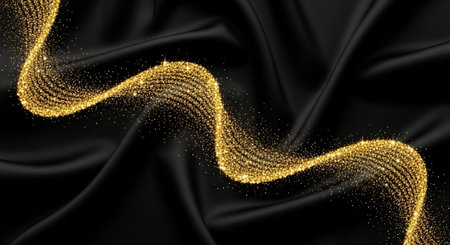 Luxury award ceremony stage background with golden spotlights, red carpet, crown, podium and elegant theater lighting.の写真素材