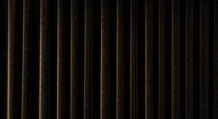 Luxury award ceremony stage background with golden spotlights, red carpet, crown, podium and elegant theater lighting.の写真素材